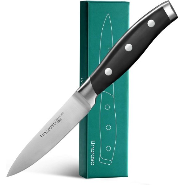 linoroso Paring Knife 3.5 inch Small Kitchen Knife with Elegant Gift Box