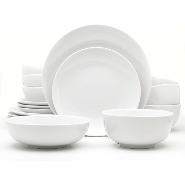 Euro Ceramica Essential Collection Porcelain Dinnerware and Serveware