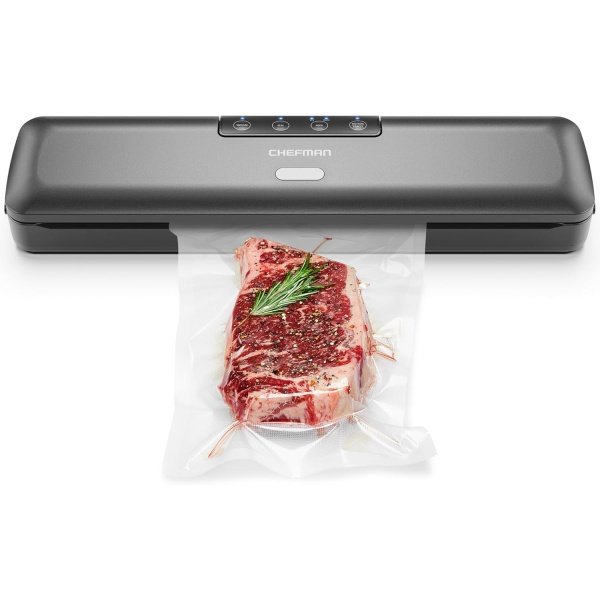 Chefman Food Vacuum Sealer Machine, Compact Vacuum Sealer