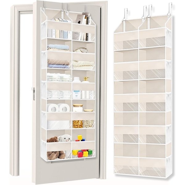 Over the Door Organizer 5 Tiers,Extra Large Behind Door Storage