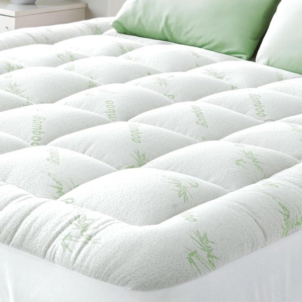 Ultra Soft Twin Size Mattress Topper - Viscose Made from Bamboo Pillow Top