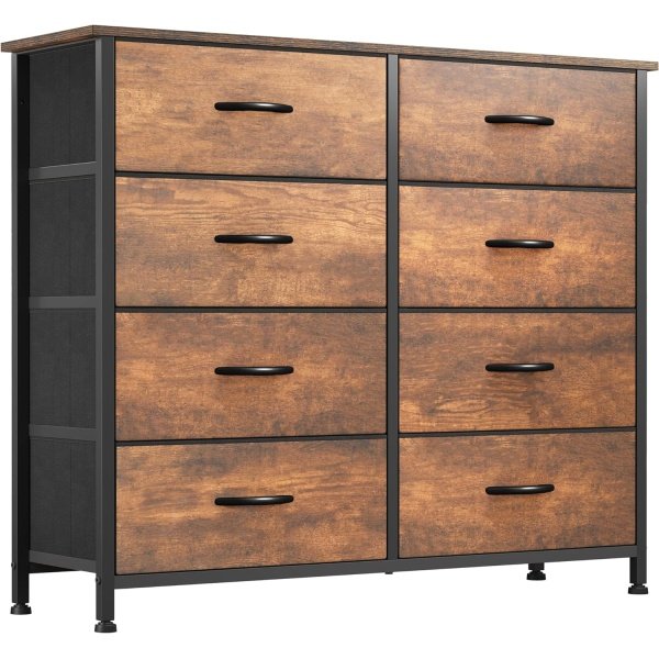 YITAHOME 8 Drawers Fabric Dresser, Furniture Storage Tower Cabinet, Organizer
