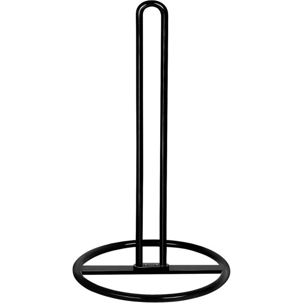 Paper Towel Holder Countertop, OBODING, Kitchen Paper Towel Stand Holder for Kitchen Organization and Storage, Paper Towel Holders for Standard and Large Size Rolls (Black)