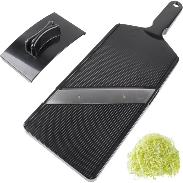 Cabbage Slicer Smart Ultra-Thin Julienne - 0.04 inch Professional Thin Sauerkraut Coleslaw Cutter Japanese Stainless Steel Blade Food Fruit Slicing Shredder